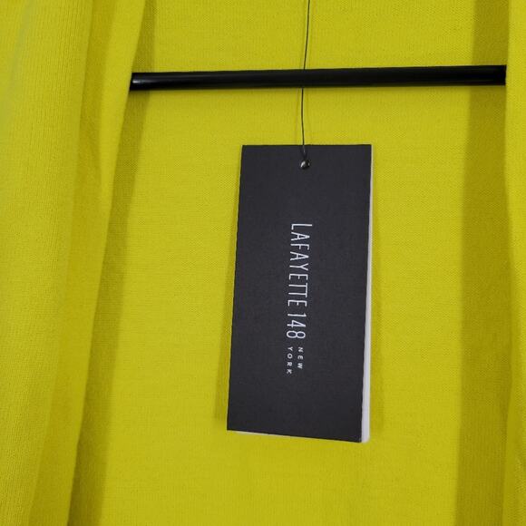 Lafayette New York 148 Parakeet Open Front Peplum Back Long Sleeve Cardigan 2X - Picture 9 of 10